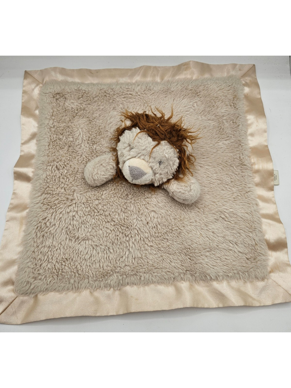 Cloud Island Lion Plush Lovey Baby Security Blanket Soft Brown Tan Plush
